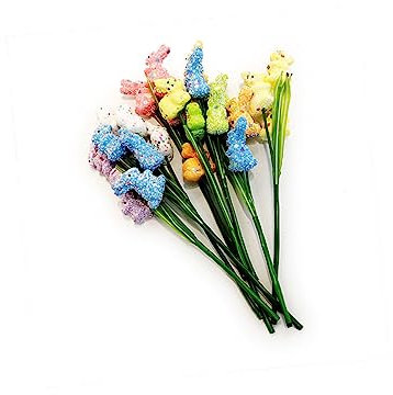 Alipis 2 Stück Osterhasen Dekoration aus Schaumstoff Kreative Bastelarbeiten Hängende Deko für Frühling Zufällige Farbe