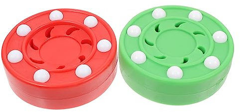 MOTHNUR 2 Stück Rollhockey Pucks Aus Robustem Material Dichte Textur Und Elastizität Trainingszubehör Für Kinder Und Erwachsene Street Hockey Und Inline Hockey Geeignet