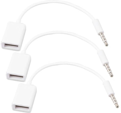 Holibanna USB Zu Audiokabel Für Fahrzeuge Aux Kabel Für CD Player Weiße Verbindungskabel Für Auto Und Audiogeräte
