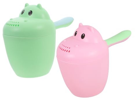 Abaodam 2pcs Bath Rinser Cup Hair Wash Jug for Boys and Girls Bathing Hair Washing Cup Scoop
