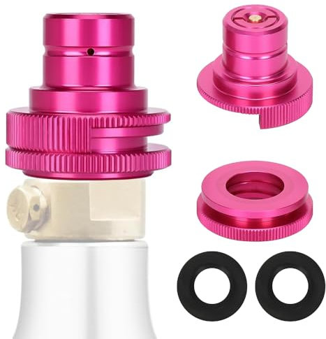 SGZIOO Quick Connect Adapter für CO2 Soda, Soda Quick Connect Adapter, Kompatibel mit Duo/Art/Terra Sprudelwasserbereiter, Quick-Adapter für Anschluss de Original CO2-Zylinder mit Trapezgewinde TR21-4