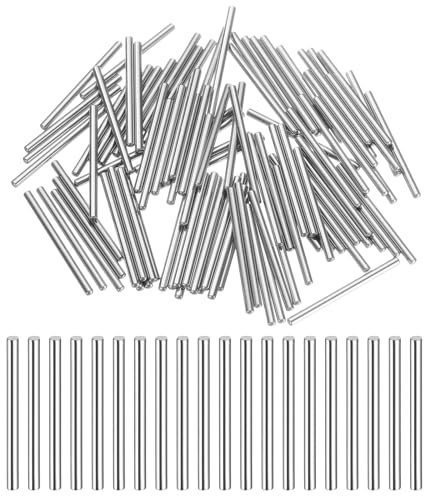 QUARKZMAN Zylinderstifte Rostfrei 2x30mm Spannstift, Silberton 100Stück | Passstift Metallstifte Metallstifte, Dübelstifte Bolzen Metall für DIY, Möbel, Bastelprojekte