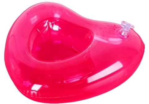 Schwimmender Becherhalter Für Pool PVC-Untersetzer mit Herz-Design