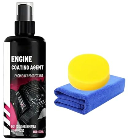 Motorraum-Reiniger-Set, 100 ml, Motorreiniger-Spray, Auto-Reinigungswerkzeug für Maschinenraum, Waschteile, Öl, Außen-Auto, LKW, Motorrad, Hausmotor