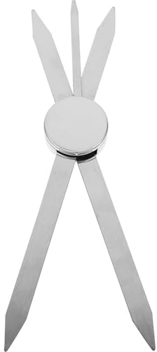Augenbrauenlineal Messzirkel aus Edelstahl für Präzise Positionierung | Silberner Look, Universelle Passform, Schnelle Make Up Anwendung, für Kosmetik Satz und Heimgebrauch