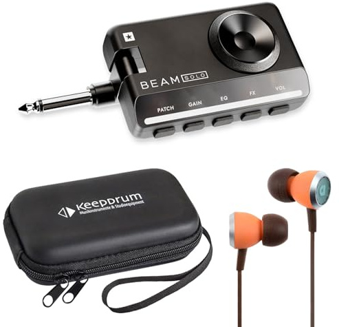 Blackstar Beam Solo Amp-Plug mit Audiofly Ohrhörer und keepdrum Tasche
