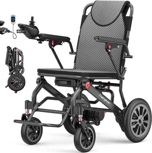 2026 New Upgrader Electric Wheelchairs for Adults, Foldable Lightweight Motorized Wheelchair with 350 LBS Weight Capacity 18+ Miles Long Travel Range 500w Power Wheelchairs for Seniors
