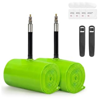 BOFITENG TPU Fahrradschlauch 2 Pack Ultraleichte TPU Schlauch MTB Abnehmbares Metall-Luftventil für Mountainbikes Rennrad Gravel Bikes MTB E-Bike mit 45mm Presta Ventil