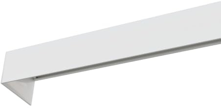 Tilldekor Gardinenschiene, Vorhangschiene, Deckenschiene, vorgebohrte Objektschiene aus Aluminium mit Blende, 2-läufig, weiß 230cm