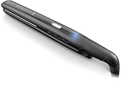 Remington Hair Straightener, Advanced Ceramic coating for Sleek & Smooth Glide, Slim longer length 110mm floating plates, Digital display, Fast 15 second heat up, Heat proof pouch, Up to 230°C, S5500 | Digital Display, Fast 15 Second Heat Up, Up to 230°C, Heat Proof Pouch, Longer length floating plates for sleek glide, S5500