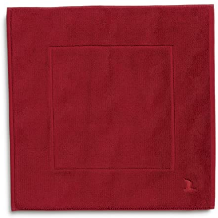 möve Superwuschel Badteppich 60 x 60 cm aus 100% Baumwolle, ruby