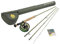 Redington Lachs-Fliegenfisch-Set, 2,4 m, mittelschnell wirkende Rute und Laufrolle, Lachs-Fliegenschnur, Tragetasche
