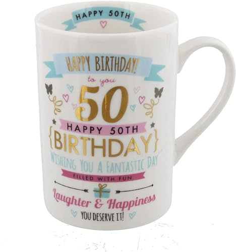 Happy birthday mug - 50th