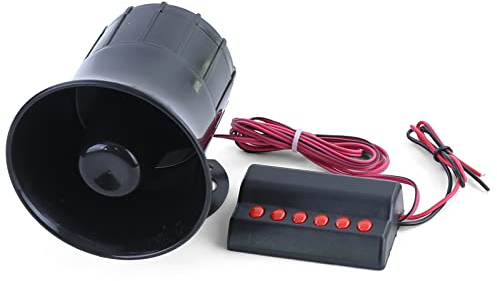 Fanfare Hupe 6 Verschiedene Sounds US Police Car Sirene Alarm 12V universal