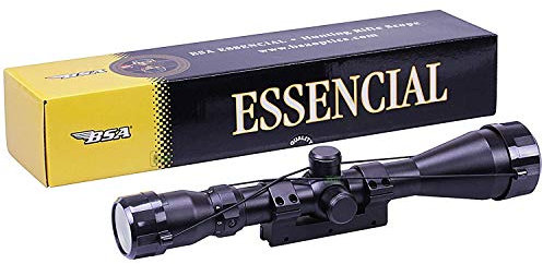BSA 3-9x50 Essential TELESCOPIC Air Gun Rifle SCOPE Sight + 11mm 3/8 Mount