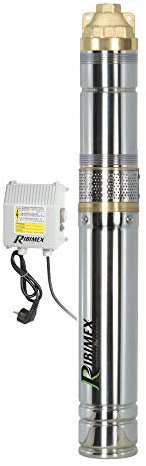 Ribimex PRPGP750/150 Pompa sommersa a Vite 750 W, Argento, 64x9x9 cm