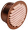 Griglia di ventilazione in rame con raccordo 135-140 mm