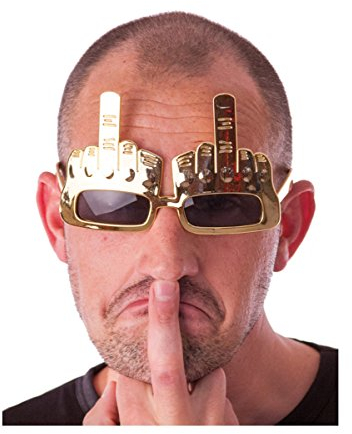 Generique - Brille mit gehobenem Mittelfinger für Erwachsene