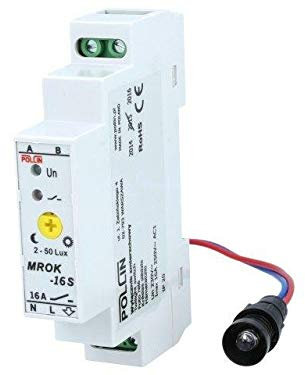 MROK-16S Dämmerungsschalter IP40,IP65 230VAC SPST-NO DIN -30-50°C POLLIN