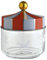 Alessi Circus MW30/50 - Küchengefäß für Design-Lebensmittel, in Screen-bedrucktes Glas mit Deckel in Beilband, 50 cl, Bunt