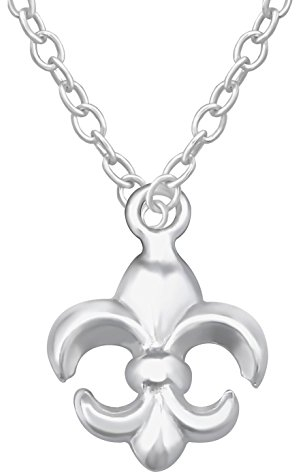 EYS JEWELRY Halskette Damen Lilie 'Fleur de Lys Lis' 925 Sterling Silber Damen-Kette