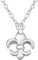 EYS JEWELRY Halskette Damen Lilie 'Fleur de Lys Lis' 925 Sterling Silber Damen-Kette