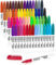 Shuttle Art Permanent Marker, 60 bunte Permanentmarker Set mit feiner Spitze, wasserfest, Filzstifte, für Kunststoff, Holz, Stein, Metall und Glas zum Färben, Bemalen und Markieren geeignet