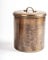 nu steel NuSteel Etched 2 QT Stainless Steel, Beautiful Food Storage Container for Kitchen Counter, Tea, Sugar, Coffee, Caddy, Flour Canister with Rubber Seal lid, Copper Antique