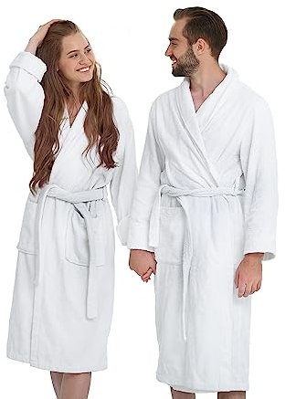 Banzaii Peignoir Éponge 100% Coton avec Capuche - Peignoir pour Homme et Femme