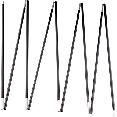 BRILLIANCE4U Vormontierte Aluminium-Zeltstange, 8,5 mm, leichter Ersatz für Zeltstangen, 7001 T6, beheizte Aluminiumlegierung, Außendurchmesser 0,8 cm, 2 Stangen