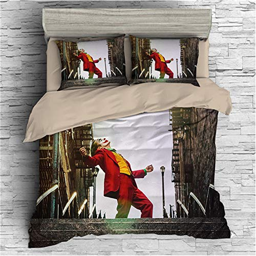 SK-LBB Bettwäscheset für Jungen und Mädchen, mit Reißverschluss, Bettbezug mit Kissenbezug, 3D-Bettwäsche für Teenager und Kinder, Geschenk-Set (01, Einzelbett 135 x 200 cm)