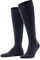 FALKE Herren Kniestrümpfe Airport M Kh Wolle Baumwolle lang einfarbig 1 Paar, Blau Space Blue 6116, 49-50
