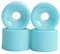 SM SunniMix 4pcs 78A PU für Skateboard, Street Skateboard Longboard Roller für Straße, Park auf Rauem Boden, Hellblau