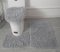 Soft Microfiber Bathroom Rugs Sets 3 Piece, Bath Rug + Contour Mat + Toilet Seat Cover, Non-Slip Bathroom Rugs with PVC Point Flannel Backing, Water Absorbent Solid Light grey