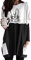 Yming Damen Langarm Sweatshirts Ostern Rundhals Winter Osternhase mit Taschen Schwarz Brillenhase M