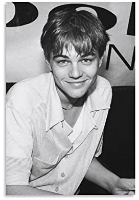 Leonardo DiCaprio Young Actor Poster Leinwand Wandkunst Poster Dekorativ Modern Home Print Bild Kunstwerke Poster 40 x 60 cm