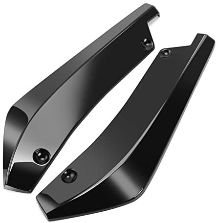 Auto Frontspoiler Für Ford Für Fiesta Für Focus 3 4 MK3 MK4 Für Mondeo Für Ecosport Für Kuga Für Focus ST Auto Heckstoßstange Lip Spoiler Diffusor Front Stoßstangen-Spoilerlippe (Farbe : Black)