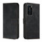 Bravoday Hülle für Huawei P40 Pro, PU Ledertasche Handyhülle Flip Schutzhülle Kompatibel mit Huawei P40 Pro, mit Kartenfäch & Kickstand, Schwarz