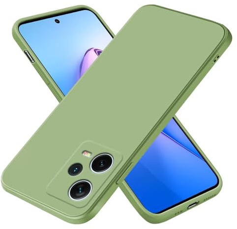 EASSGU Custodia per Redmi Note 12 Pro+ 5G / Redmi Note12 ProPlus (6.67 Inches), Cover Morbida in Silicone TPU - Verde Matcha