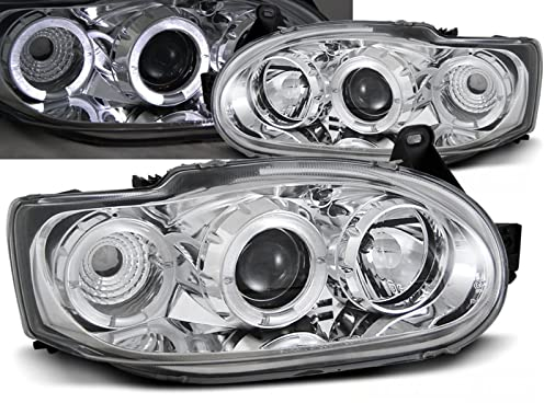 Angel Eyes Scheinwerfer für Ford Escort MK7 Feb. 1995-2000 chrom