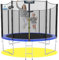 KINETIC SPORTS Trampolin Outdoor Salto Ø 183/244/305/366/400/430/490 cm - Kindertrampolin Gartentrampolin Set mit Leiter, Netz, Randpolster, USA Sprungtuch, bis zu 160kg