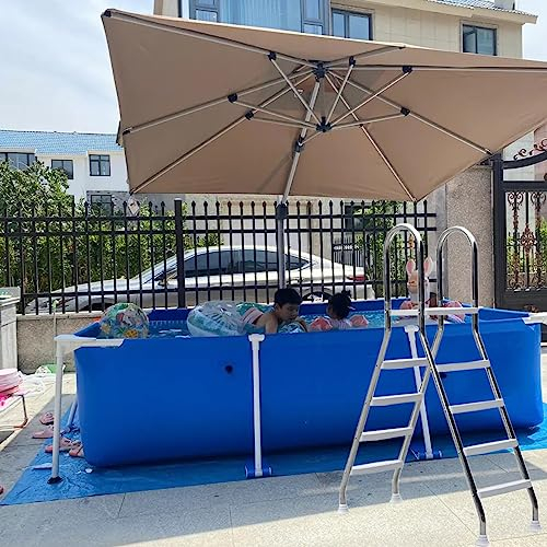 BOTOWI 304 Edelstahl Aufstell-Poolleiter 4 4 Stufen für Halterung lackierte Pools von 52 Zoll / 1,33 m und darunter. Wohnmobiltreppen für Wohnwagen, Bühne, Hinterhofpool, Haus und Veranda