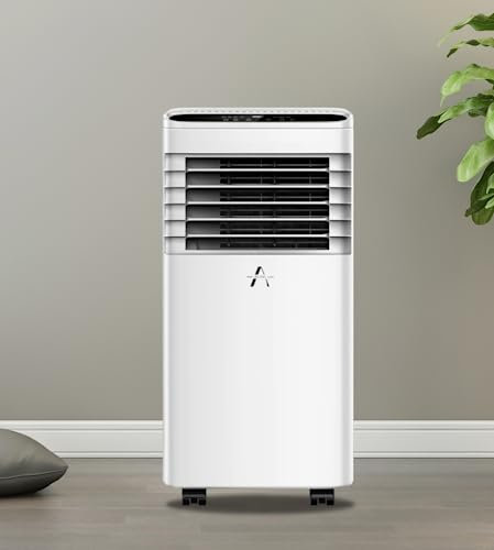 ALINI 3 in 1 Portable Air Conditioner 9000BTU 24 Hour Timer Fan Dehumidifier With Remote Control. Includes Window Slide Kit.