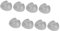 OSALADI 16 Pièces Protège Pied De Chaise Protecteurs De en Silicone pour Pieds De Chaise Protecteurs De pour Pieds De Meubles Barettes Cheveux Gel De Silice Tables Et Chaises des Bottes