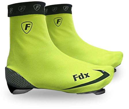 FDX Thermal Cycling Shoe Covers Windproof Water Resistant Overshoes | Keep feet warm and dry with thermal insulation, windproof fabric and water-resistant protection for cold rides