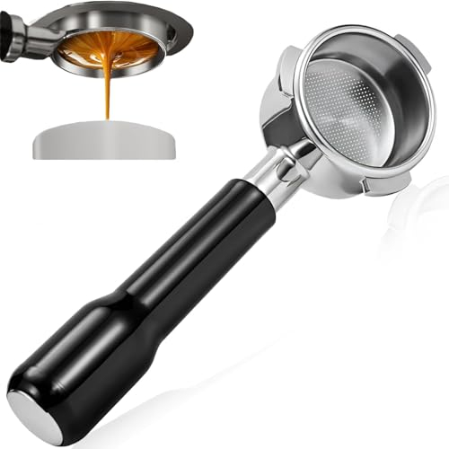 MJLOMJ Portafiltro sin fondo de 51 mm para Donlim – Compatible con, diseño optimizado con 3 orejas para un café expreso perfecto