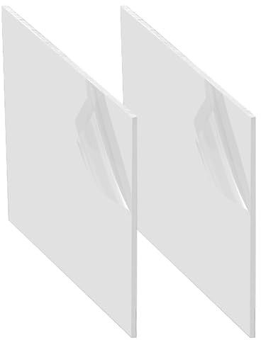Placas de Plástico Abs 30cmx20cmx3mm Placa Plastico Blanco Fuerte y Resistente Para Proyectos de Modelado de Bricolaje Artes y Manualidades 2pcs (30 * 20CM, Blanco)
