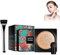 Pilzkopf Luftpolster Foundation CC Creme+Make Up Foundation Pinsel, Air Cushion CC Cream, Wassergefühl Makellos BB Creme, Leichtgewicht & Glättung Natürlicher Concealer (Natur)