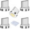 AOUZOVLI 5 Pcs USB C Magnet Adapter Statik 360 Pro Magnetisches Ladekabel 100w Schnellladung Typ C Shockproof Anti-Oxidation EnthäLt Nur Den Adapter Kein Kabel Magnet Ladekabel Con Aufbewahrungskiste