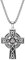 OIDEA Herren Wikinger Kreuz Halskette: Nordischer Odin Keltischer Knoten Trinity Kreuz Anhänger mit Kette aus Edelstahl Kreuzkette Viking Amulett Schmuck Geschenk für Männer Vater Freund